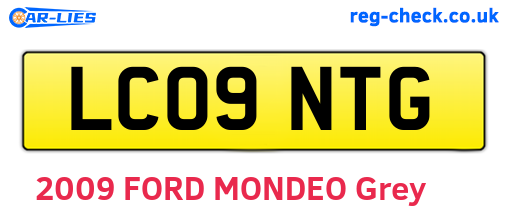 LC09NTG are the vehicle registration plates.