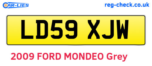 LD59XJW are the vehicle registration plates.