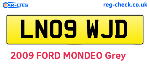 LN09WJD are the vehicle registration plates.