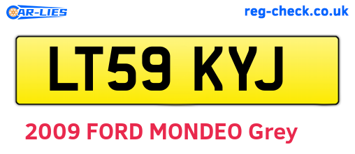 LT59KYJ are the vehicle registration plates.