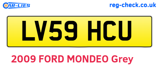 LV59HCU are the vehicle registration plates.