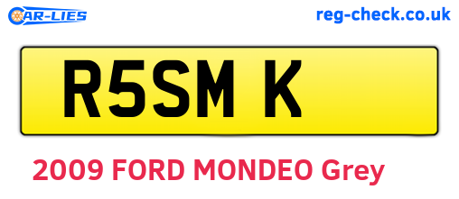 R5SMK are the vehicle registration plates.