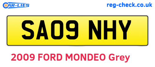 SA09NHY are the vehicle registration plates.