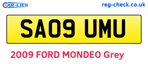 SA09UMU are the vehicle registration plates.