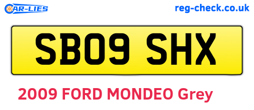 SB09SHX are the vehicle registration plates.