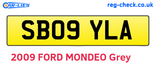 SB09YLA are the vehicle registration plates.