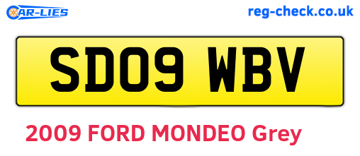 SD09WBV are the vehicle registration plates.