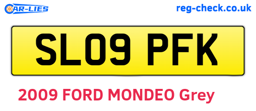 SL09PFK are the vehicle registration plates.