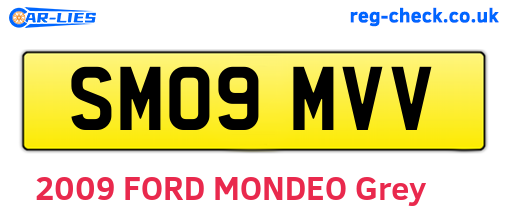 SM09MVV are the vehicle registration plates.