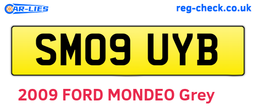 SM09UYB are the vehicle registration plates.