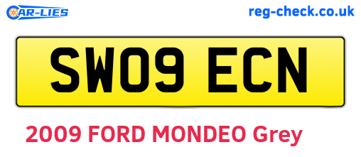 SW09ECN are the vehicle registration plates.