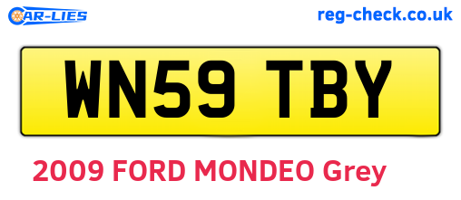 WN59TBY are the vehicle registration plates.