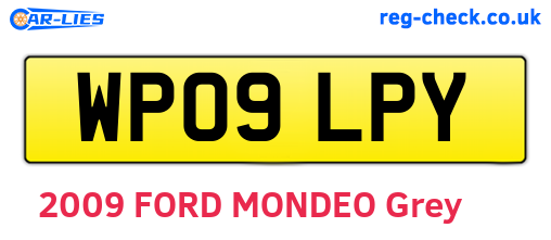 WP09LPY are the vehicle registration plates.