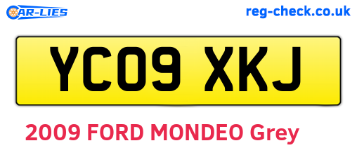 YC09XKJ are the vehicle registration plates.