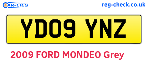 YD09YNZ are the vehicle registration plates.