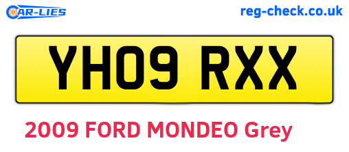 YH09RXX are the vehicle registration plates.
