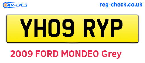 YH09RYP are the vehicle registration plates.
