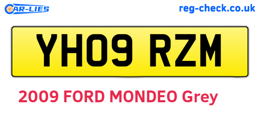 YH09RZM are the vehicle registration plates.