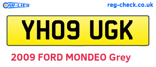 YH09UGK are the vehicle registration plates.