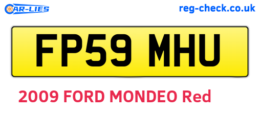 FP59MHU are the vehicle registration plates.