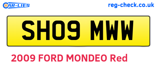 SH09MWW are the vehicle registration plates.