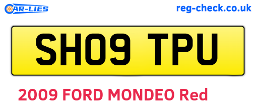 SH09TPU are the vehicle registration plates.