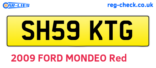 SH59KTG are the vehicle registration plates.