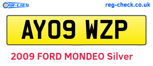 AY09WZP are the vehicle registration plates.