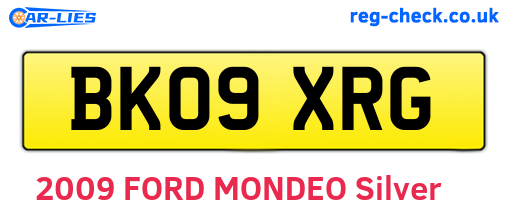 BK09XRG are the vehicle registration plates.