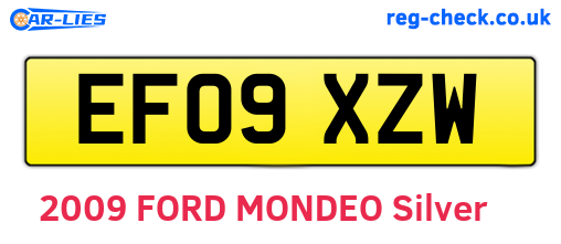 EF09XZW are the vehicle registration plates.