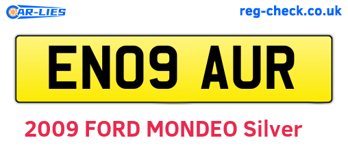 EN09AUR are the vehicle registration plates.