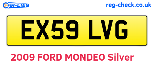 EX59LVG are the vehicle registration plates.