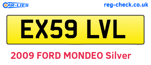 EX59LVL are the vehicle registration plates.