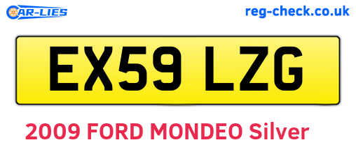EX59LZG are the vehicle registration plates.