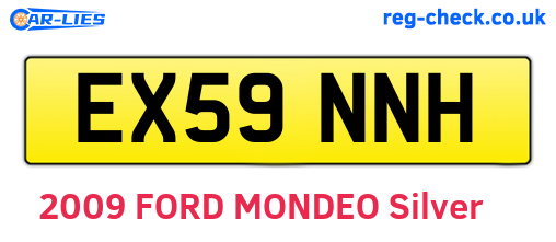 EX59NNH are the vehicle registration plates.