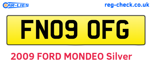 FN09OFG are the vehicle registration plates.