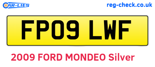 FP09LWF are the vehicle registration plates.