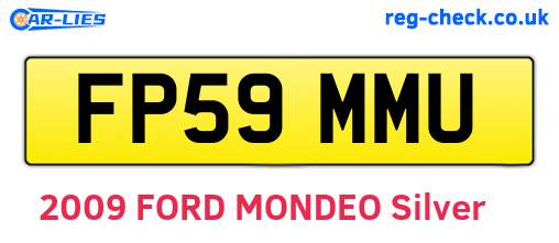 FP59MMU are the vehicle registration plates.