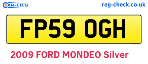 FP59OGH are the vehicle registration plates.