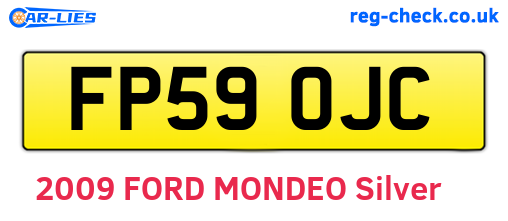 FP59OJC are the vehicle registration plates.