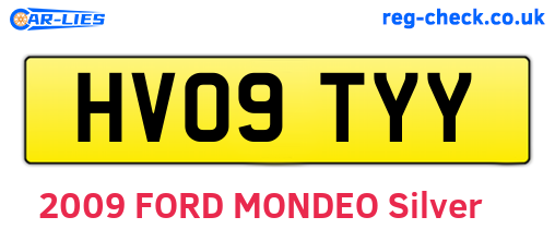 HV09TYY are the vehicle registration plates.