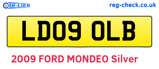 LD09OLB are the vehicle registration plates.