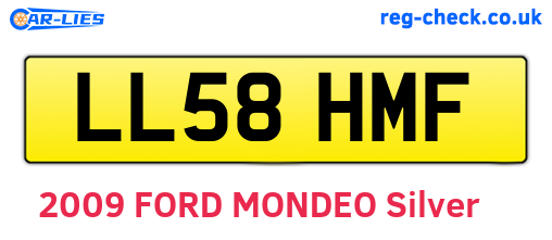 LL58HMF are the vehicle registration plates.