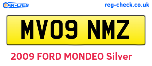 MV09NMZ are the vehicle registration plates.