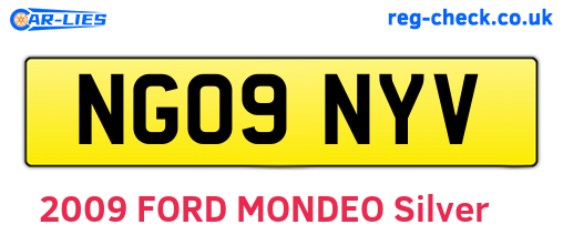 NG09NYV are the vehicle registration plates.