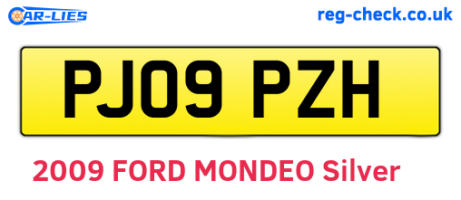 PJ09PZH are the vehicle registration plates.