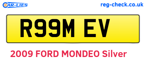 R99MEV are the vehicle registration plates.