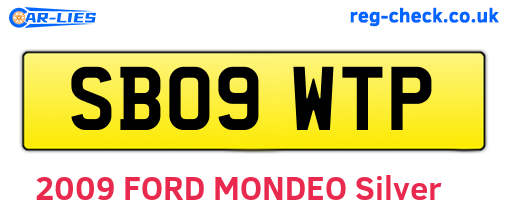 SB09WTP are the vehicle registration plates.