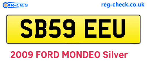 SB59EEU are the vehicle registration plates.