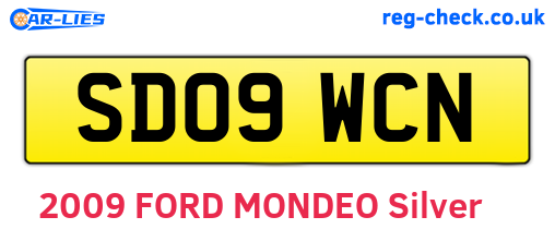 SD09WCN are the vehicle registration plates.
